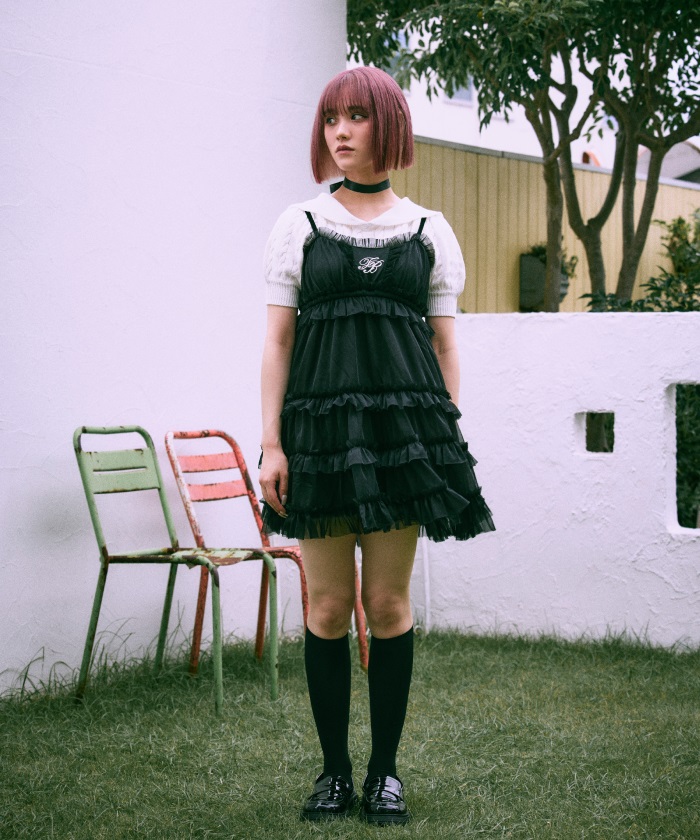 AX Paris★ミモレ丈 ティアード キャミソール ワンピース ドレス ティアードキャミワンピース | outlet | axes femme online shop