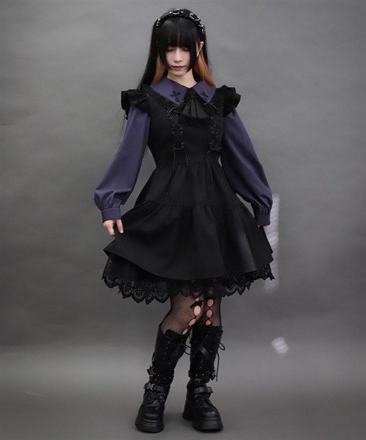 クロスレースフリルミニワンピース | NIBBLE POISON | axes femme