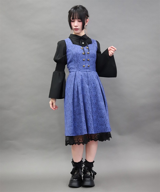 バックフリルジャカードワンピース | axes femme online shop