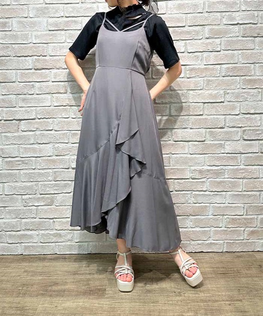 ラッフルフリルキャミワンピース | outlet | axes femme online shop ラッフルフリルキャミワンピース | outlet | axes femme online shop