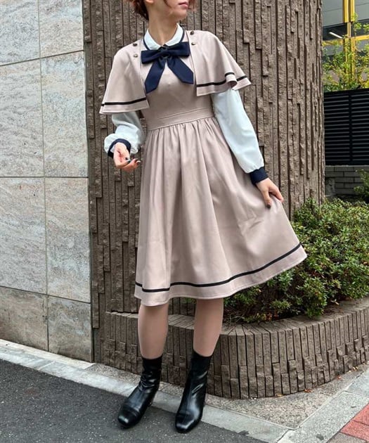 ケープデザインワンピース | 衣料 | axes femme online shop ケープデザインワンピース | 衣料 | axes femme online shop