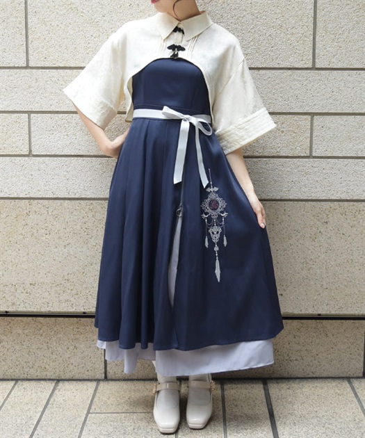 チャイナ風刺繍キャミワンピース | レディース服・レディース チャイナ風刺繍キャミワンピース | レディース服・レディース