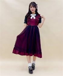 トランプ刺繍エプロン風ワンピース | レディース服・レディース