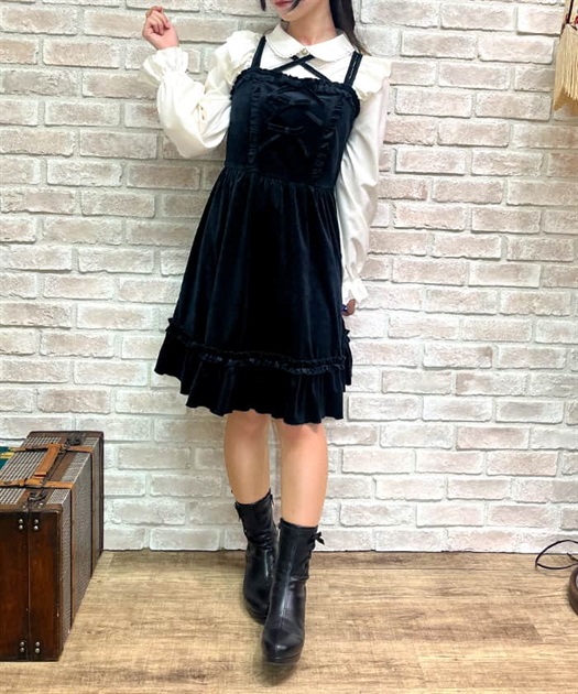 ベロアキャミワンピース | outlet | axes femme online shop ベロアキャミワンピース | outlet | axes femme online shop