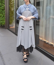 チャイナ釦バイカラーワンピース | axes femme | axes femme