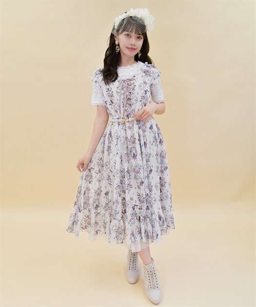 パピヨンローズ柄編上ワンピース | axes femme | axes femme