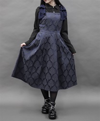 シフォンリボンキャミワンピース【2点10%OFF対象商品】(紺-M)