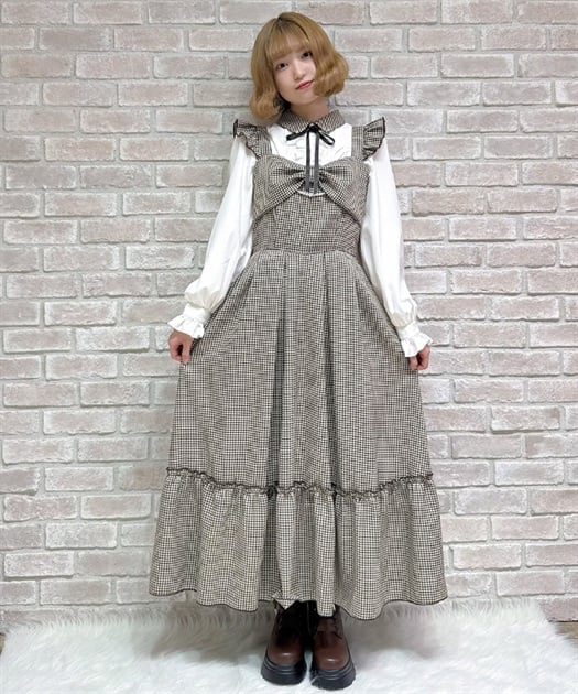 リボンデザインロングジャンスカ