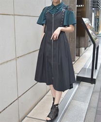 ベルトデザインイレヘムジャンスカ【2点10%OFF対象商品】(黒-F)