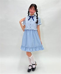 kidsアンサンブル２ＷＡＹワンピ(サックス-150cm)