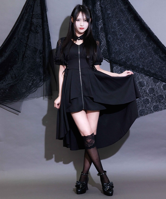 極美品✨フォクシー 近年モデル◎ギャザーデザイン ストレッチ フレアワンピース CI351X04NP_LL.jpg