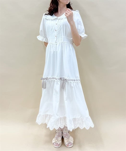 コットンレースデザインワンピース | レディース服・レディース コットンレースデザインワンピース | レディース服・レディース