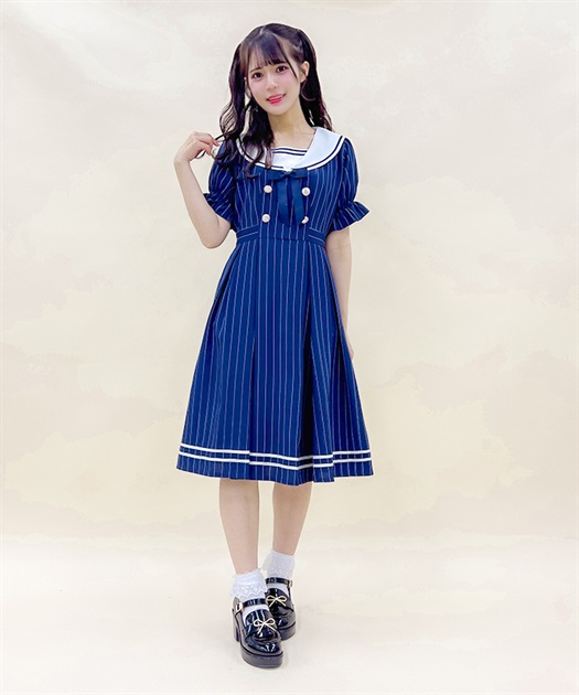 ストライプセーラーワンピース | outlet | axes femme online shop ストライプセーラーワンピース | outlet | axes femme online shop