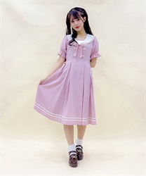 ストライプセーラーワンピース | outlet | axes femme online shop ストライプセーラーワンピース | outlet | axes femme online shop