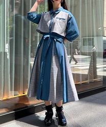 チェック×パッチワークワンピース | axes femme | axes femme チェック×パッチワークワンピース | axes femme | axes femme