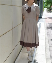 タイ付き×セーラー襟ワンピース | axes femme | axes femme タイ付き×セーラー襟ワンピース | axes femme | axes femme