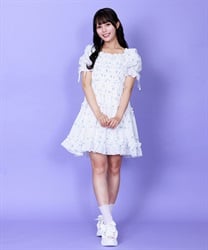 ギャザーフリルワンピース