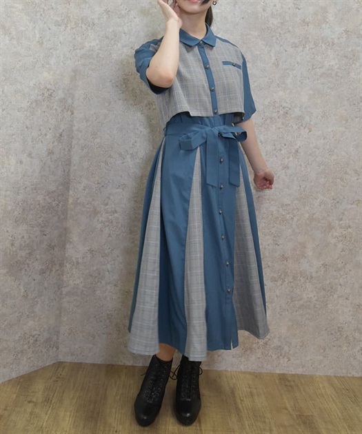 パッチワークワンピース【期間限定価格】 | outlet | axes femme パッチワークワンピース【期間限定価格】 | outlet | axes femme