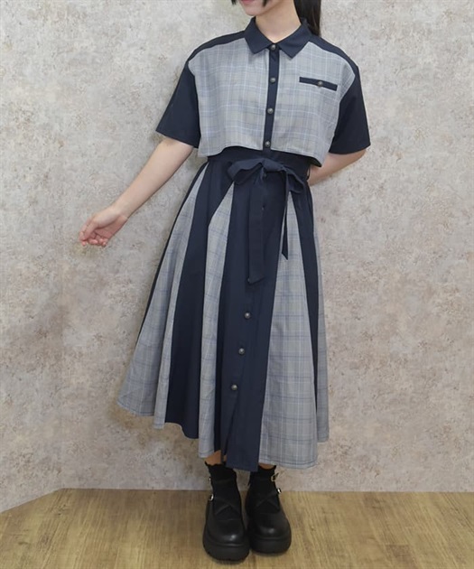 パッチワークワンピース【期間限定価格】 | outlet | axes femme パッチワークワンピース【期間限定価格】 | outlet | axes femme