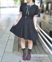 プレッピーライクミニワンピース【WEB先行販売】(黒-F)
