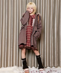 チェック柄ミニワンピース【WEB先行販売】(ワイン-F)