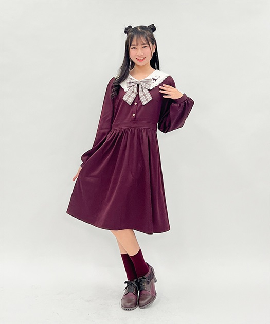 kidsネコ×音符刺繍セーラーワンピ | outlet | axes femme online kidsネコ×音符刺繍セーラーワンピ | outlet | axes femme online
