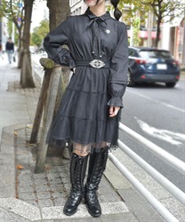 ANN DEMEULMEESTER シルクワンピース チュニジア製 X4388 - メルカリ