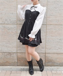 メロディー刺繍セットアップ(黒-F)