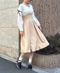 チュール使いコルセットワンピース(モカ-M)