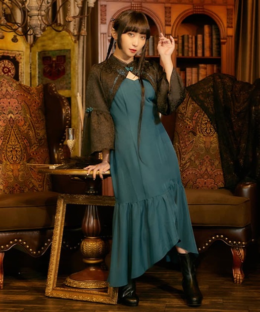 ロータス刺繍チャイナワンピース | レディース服・レディース ロータス刺繍チャイナワンピース | レディース服・レディース