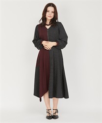 バイカラーイレヘムワンピース | outlet | axes femme online shop バイカラーイレヘムワンピース | outlet | axes femme online shop