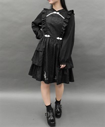安い割引 バタフライ刺繍チャイナ釦ワンピース | レディース服 服、靴