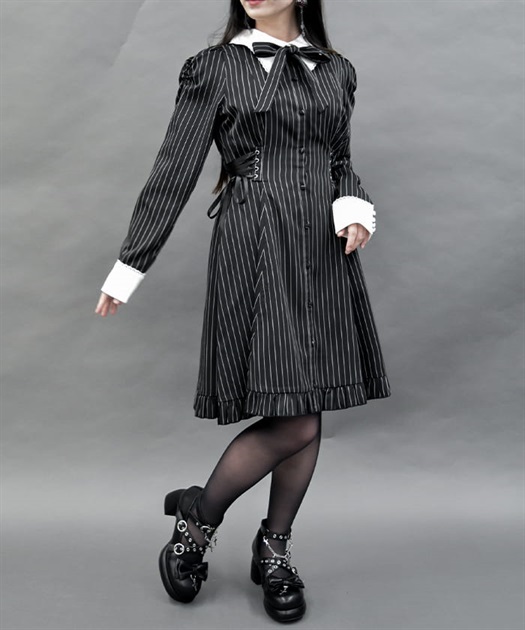 サイドレースアップワンピ | POETIQUE | axes femme online shop サイドレースアップワンピ | POETIQUE | axes femme online shop