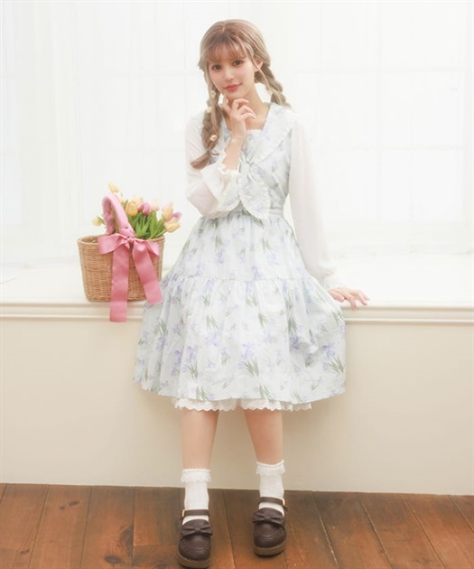 フラワープリントセーラーワンピース | レディース服 フラワープリントセーラーワンピース | レディース服