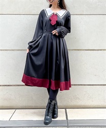 ブローチ付セーラーワンピース | axes femme | axes femme ブローチ付セーラーワンピース | axes femme | axes femme