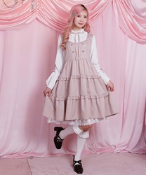 姫袖風ジャンパースカートドッキングワンピース【二次予約】