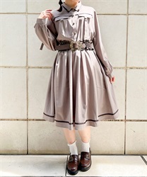 ミリタリー風シャツワンピース | outlet | axes femme online shop