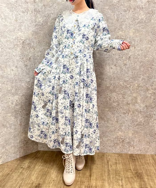 音楽と薔薇柄ドレス風ワンピース【期間限定価格】 | outlet 音楽と薔薇柄ドレス風ワンピース【期間限定価格】 | outlet