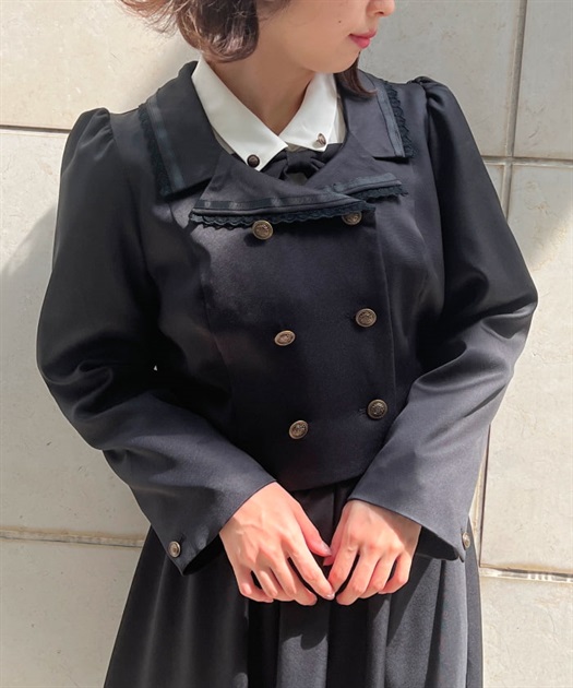新品!ジェンヌ クラシカルショートコート かみあっ 新品!ジェンヌ クラシカルショートコート かみあっ