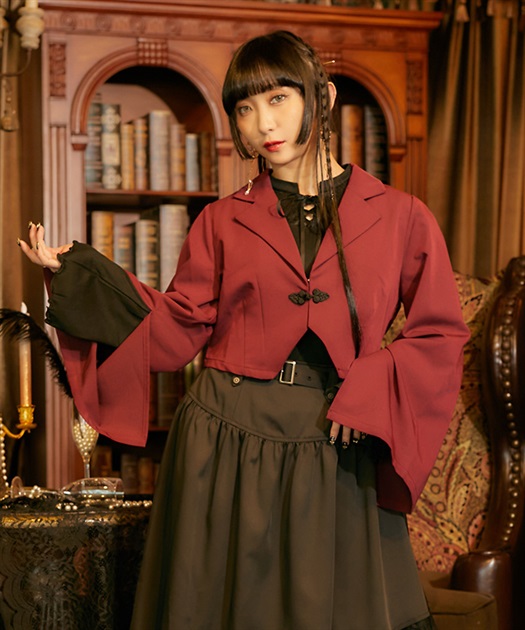 チャイナボタンショートジャケット | outlet | axes femme チャイナボタンショートジャケット | outlet | axes femme