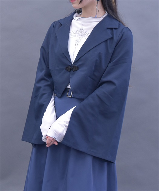 チャイナボタンショートジャケット | outlet | axes femme チャイナボタンショートジャケット | outlet | axes femme