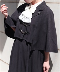 ビット付ケープジャケット(黒-F)