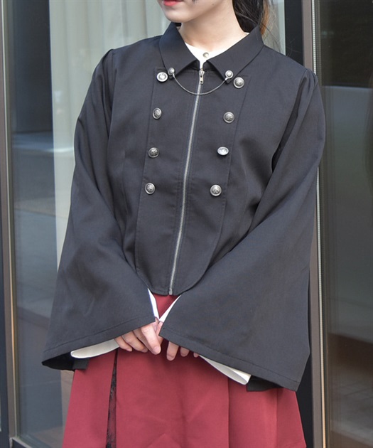 でおすすめアイテム。 W釦スリット袖ジップジャケット | レディース服・レディース トップス