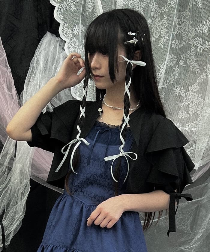 ドレスプラス DRESS+ ボレロ ショートジャケット ノーカーラー