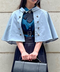 チェーン付きダブル釦ケープ | axes femme | axes femme online shop チェーン付きダブル釦ケープ | axes femme | axes femme online shop