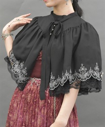 アラビアンナイト刺繍ケープ(黒-M)
