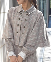 ナポレオンケープジャケット【2点10%OFF対象商品】(茶-F)