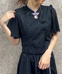 チャイナ風JQ切替ベスト | outlet | axes femme online shop