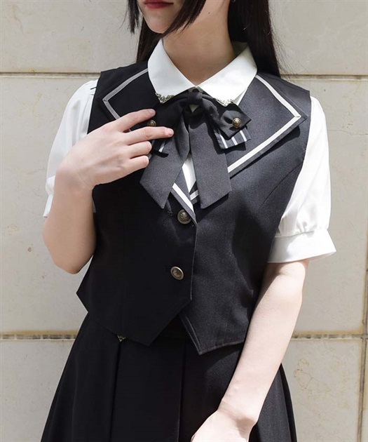 クラシックショートベスト【10%OFF対象商品】 | axes femme クラシックショートベスト【10%OFF対象商品】 | axes femme