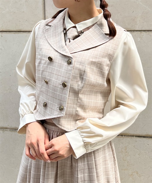 バックレースアップベスト | 衣料 | axes femme online shop